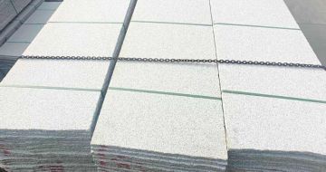 南京芝麻白毛板，石材毛板