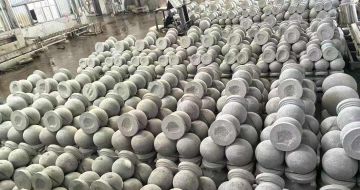 南京芝麻白圆球 石球 挡车球