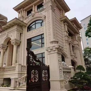 南京黄金麻别墅外墙异形定制