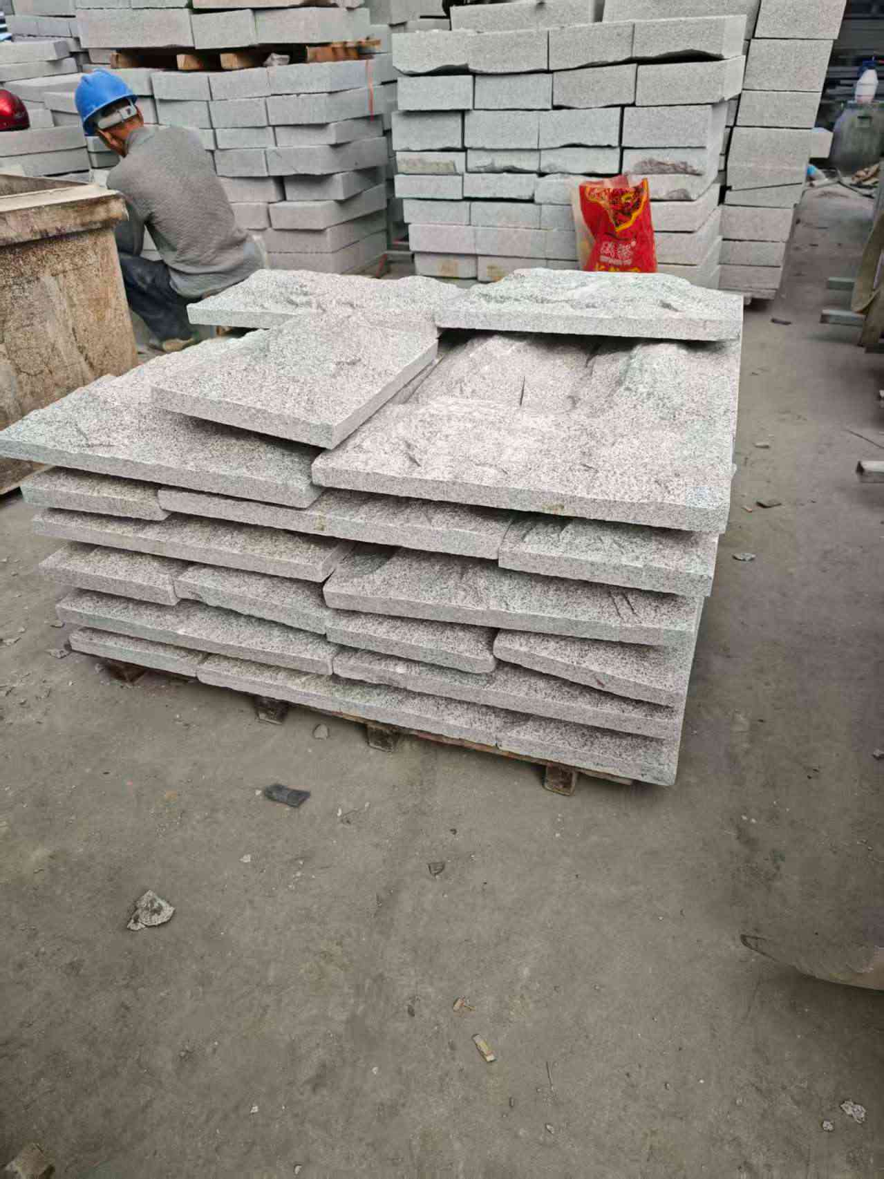 南京芝麻白蘑菇石，自然面